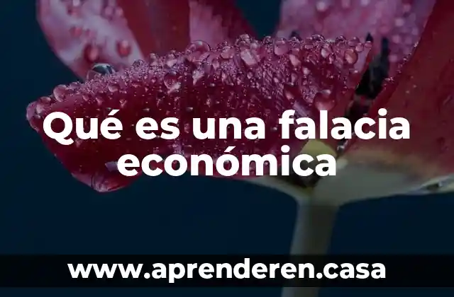 Que es una recuperacion economica 4 Qué es una falacia económica