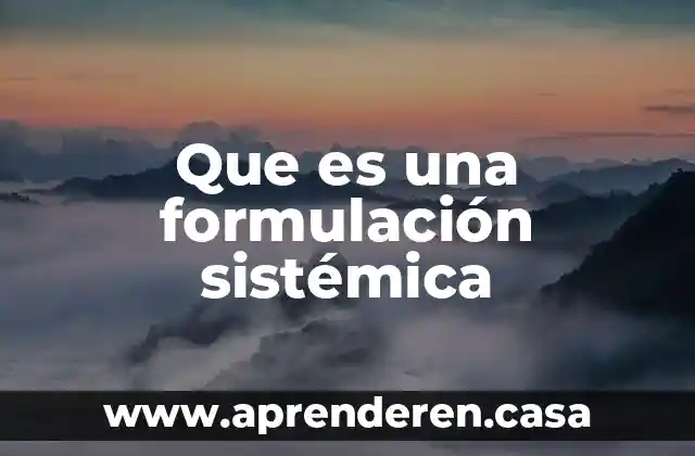 Que es ambiente contaminado 8 Que es una formulación sistémica