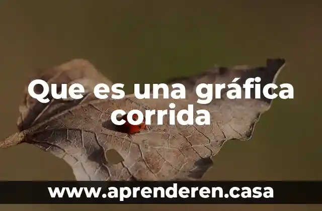 Que es una gráfica corrida