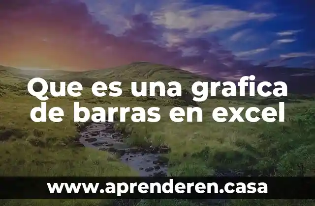 Que es una grafica de barras en excel