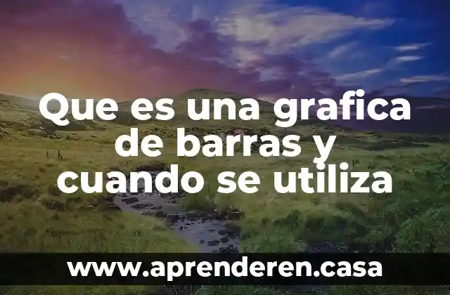 Que es una grafica de barras y cuando se utiliza