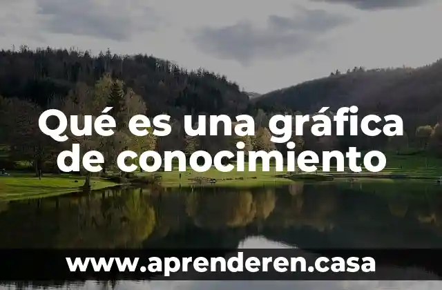 Qué es una gráfica de conocimiento