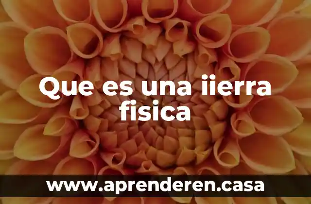 Que es una iierra fisica