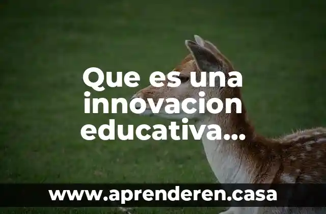 Que es una innovacion educativa deliberada dibujo