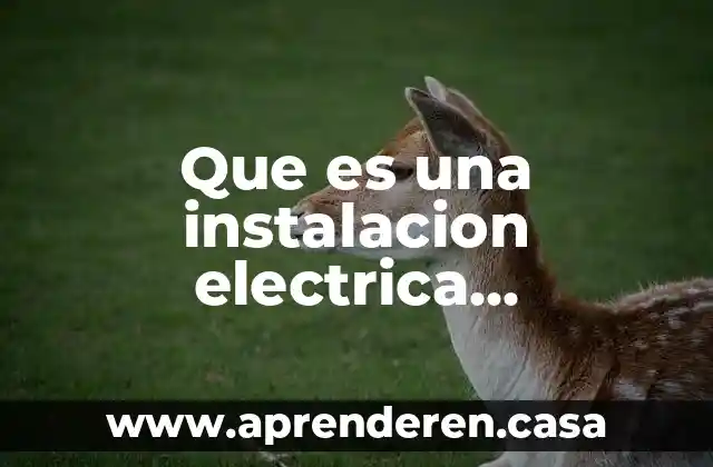 Que es una instalacion electrica totalmente visible