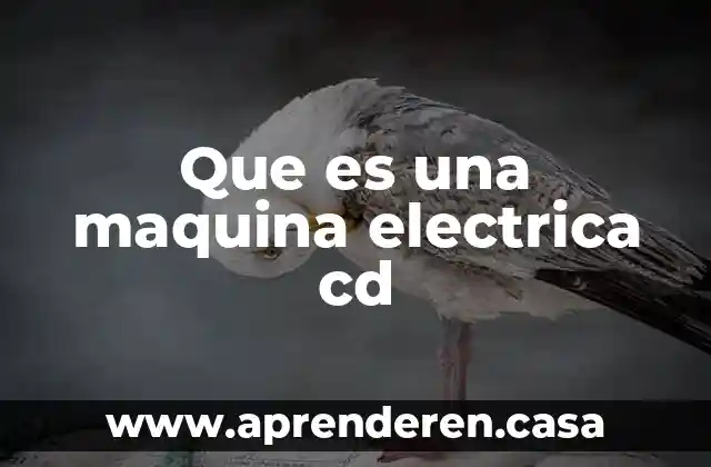 Que es una maquina electrica cd