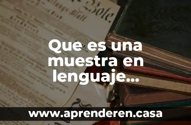 Que es una muestra en lenguaje publicitario