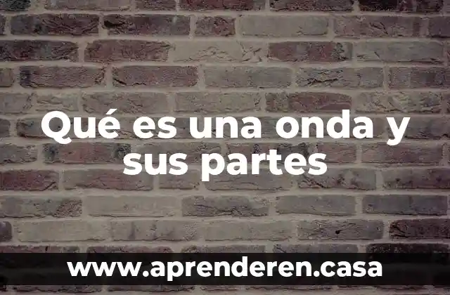 Qué es una onda y sus partes