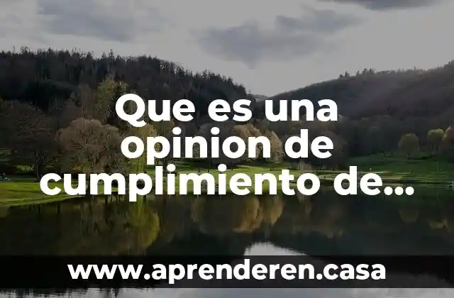 Que es una opinion de cumplimiento de obligaciones fiscales