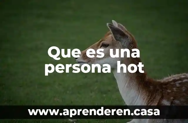 Que es la persona y sus atributos 3 Que es una persona hot