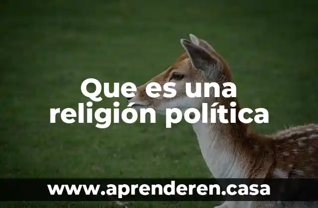 Que es una religión política