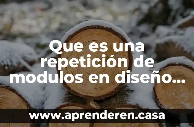 Que es una repetición de modulos en diseño grafico