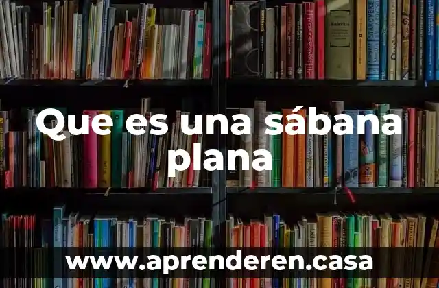 Que es una sábana plana
