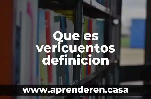 Que es vericuentos definicion