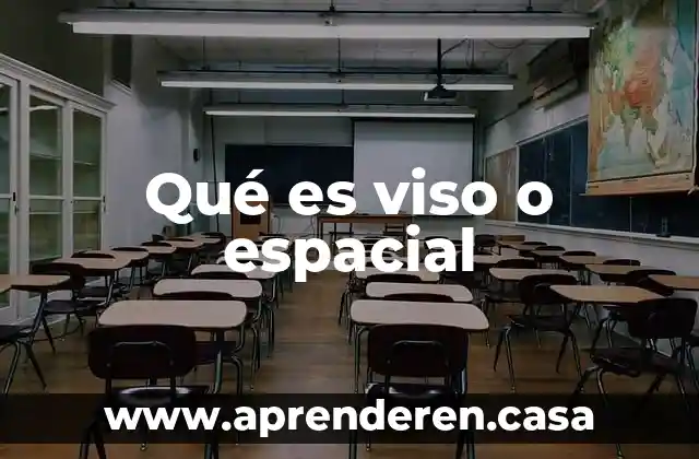 Qué es viso o espacial