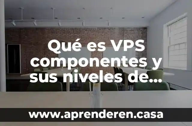 Qué es niveles de bienestar 3 Qué es VPS componentes y sus niveles de virtualización