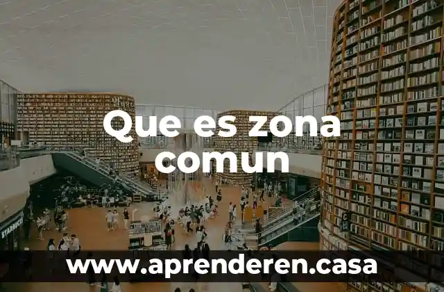 Que es zona comun