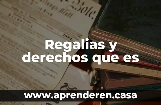 Que es un difusor de los derechos 5 Regalias y derechos que es