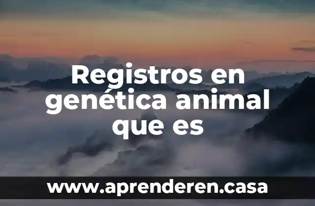 Que es promiscuidad animal 8 Registros en genética animal que es