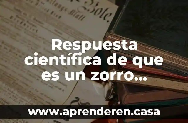 Respuesta científica de que es un zorro volador