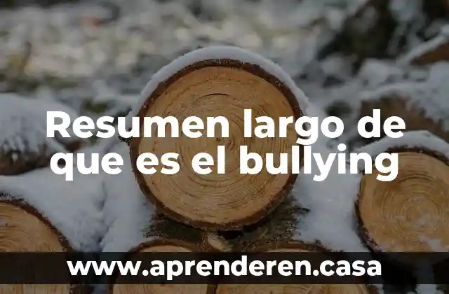 Que es la mesosfera resumen 3 Resumen largo de que es el bullying