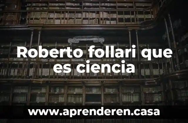 Roberto follari que es ciencia