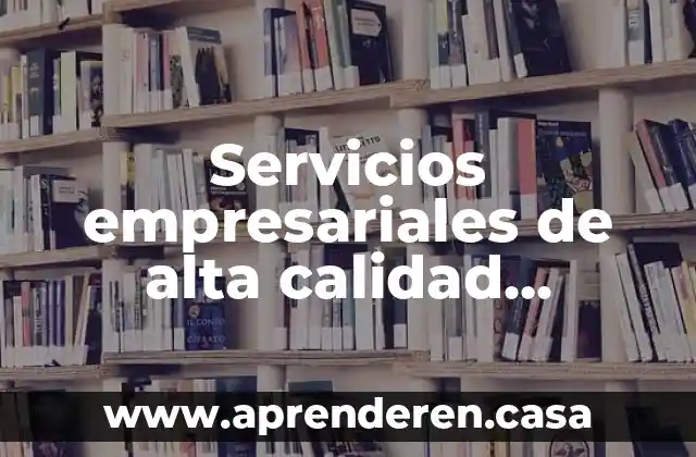 Servicios empresariales de alta calidad Cozumel que es