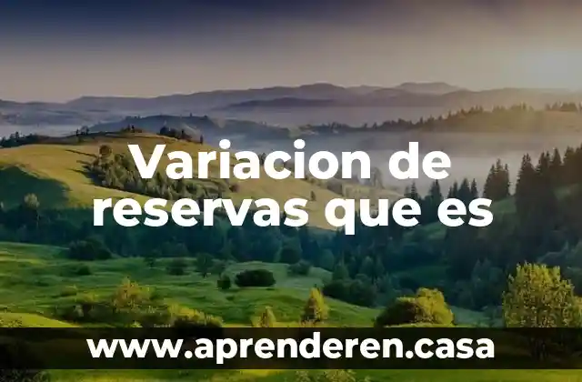 Qué es la democracia buenas tareas 6 Variacion de reservas que es