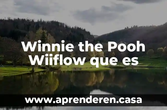 Winnie the Pooh Wiiflow que es